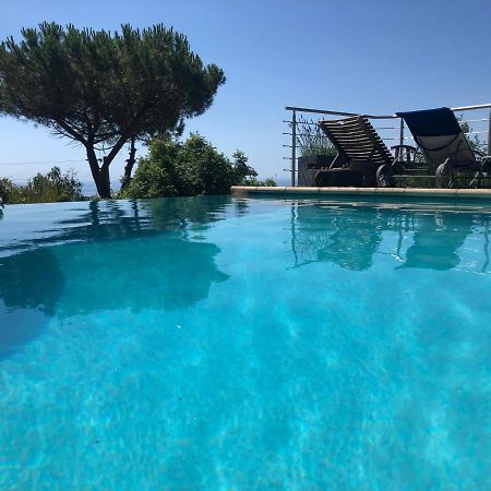 "Aux Balcons Du Riou" Avec Vue Mer 180 Degres Vence Exteriör bild