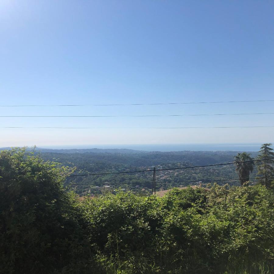 "Aux Balcons Du Riou" Avec Vue Mer 180 Degres Vence Exteriör bild