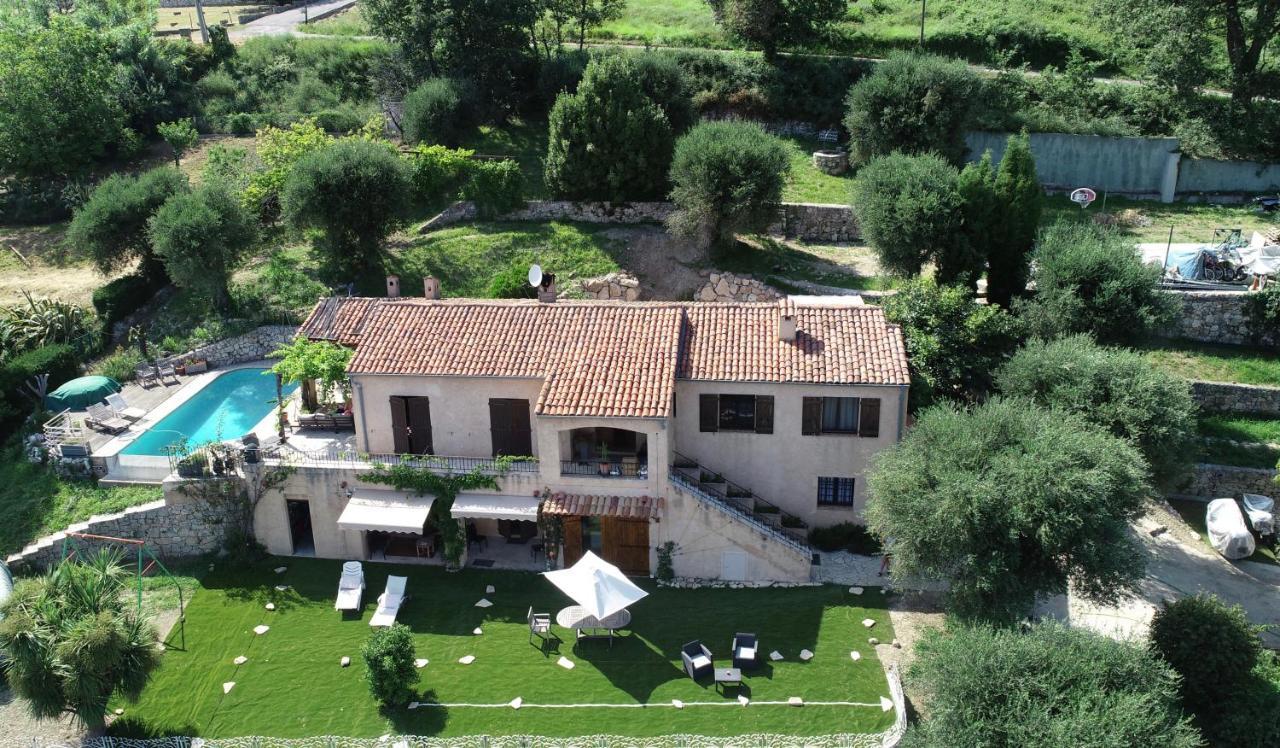 "Aux Balcons Du Riou" Avec Vue Mer 180 Degres Vence Exteriör bild
